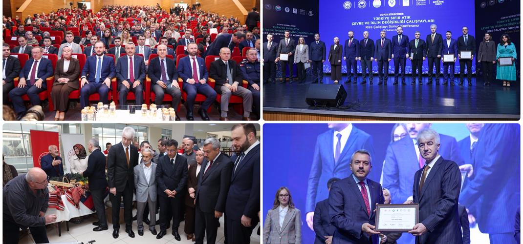 COP31 SÜRECİNDE TÜRKİYE SIFIR ATIK, ÇEVRE VE İKLİM DEĞİŞİKLİĞİ ÇALIŞTAYLARI RİZE ÇALIŞTAYI SONUÇ KONFERANSI DÜZENLENDİ