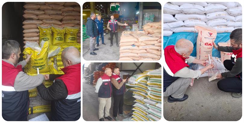 GÜBRE BAYİLERİ DENETLENİYOR